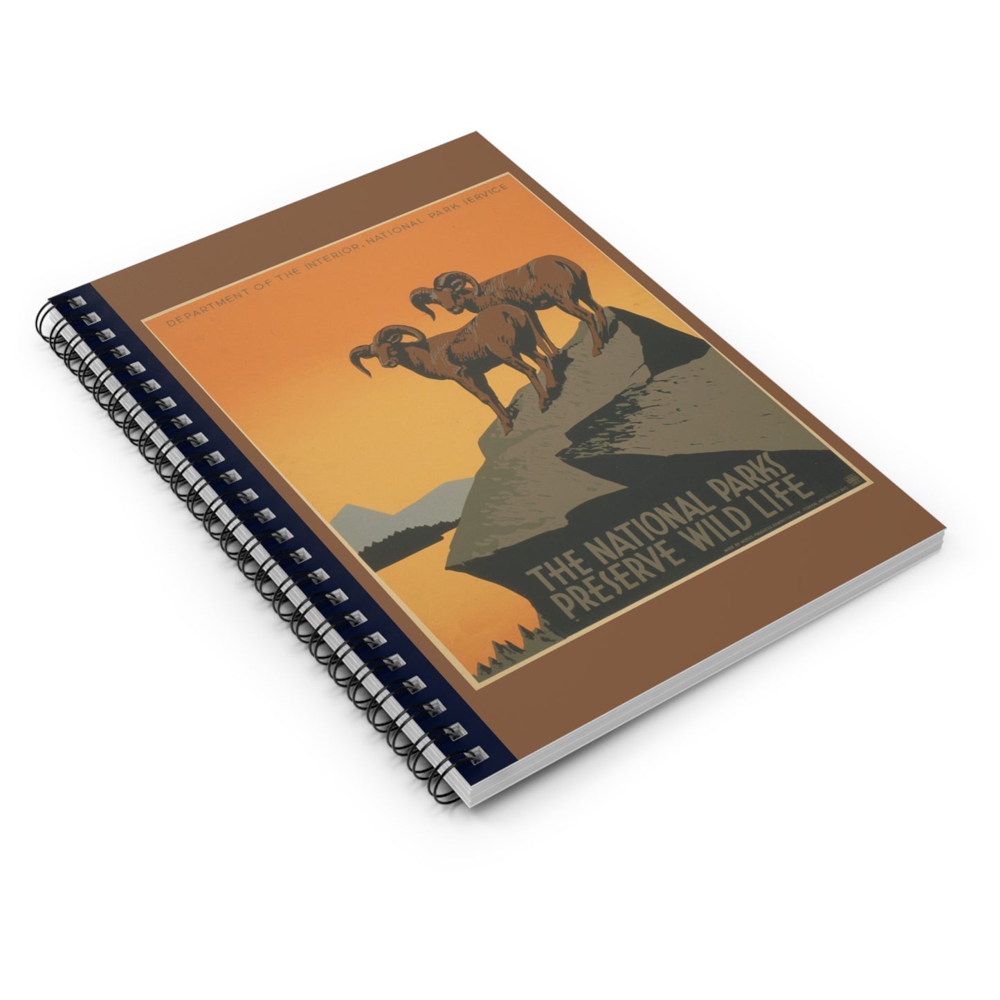 Preserve Wild Life (Ram) Notebook - Ruled Line 6"x8"