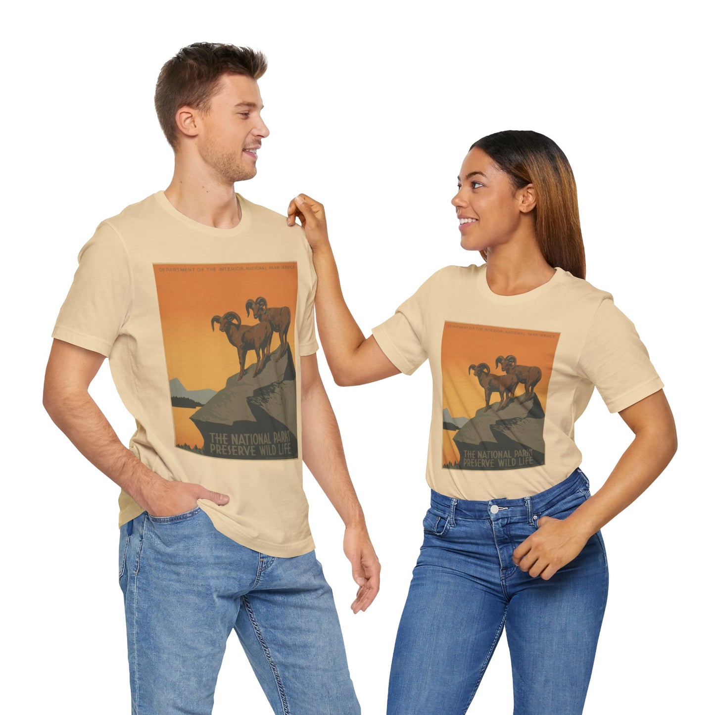 National Parks Preserve Wild Life Vintage Poster Tee - 7 colors