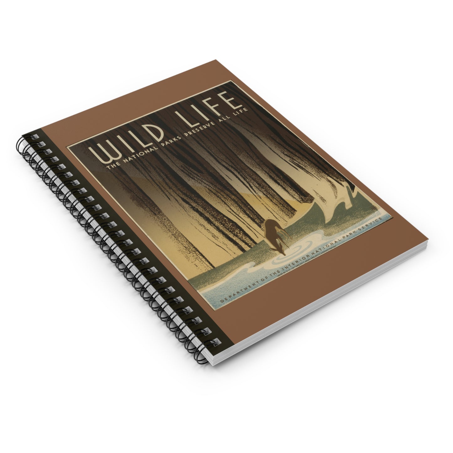 Preserve Wild Life (Deer) Notebook - Ruled Line 6"x8"