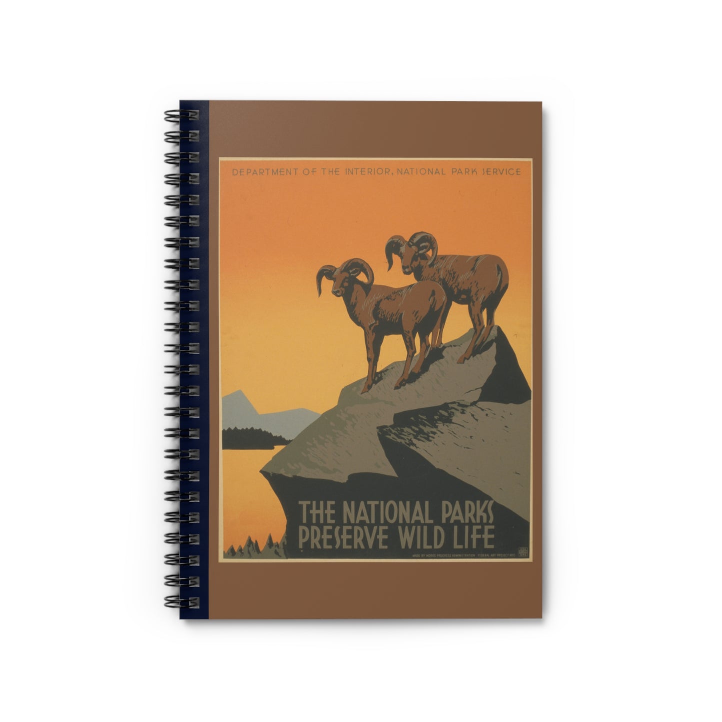 Preserve Wild Life (Ram) Notebook - Ruled Line 6"x8"