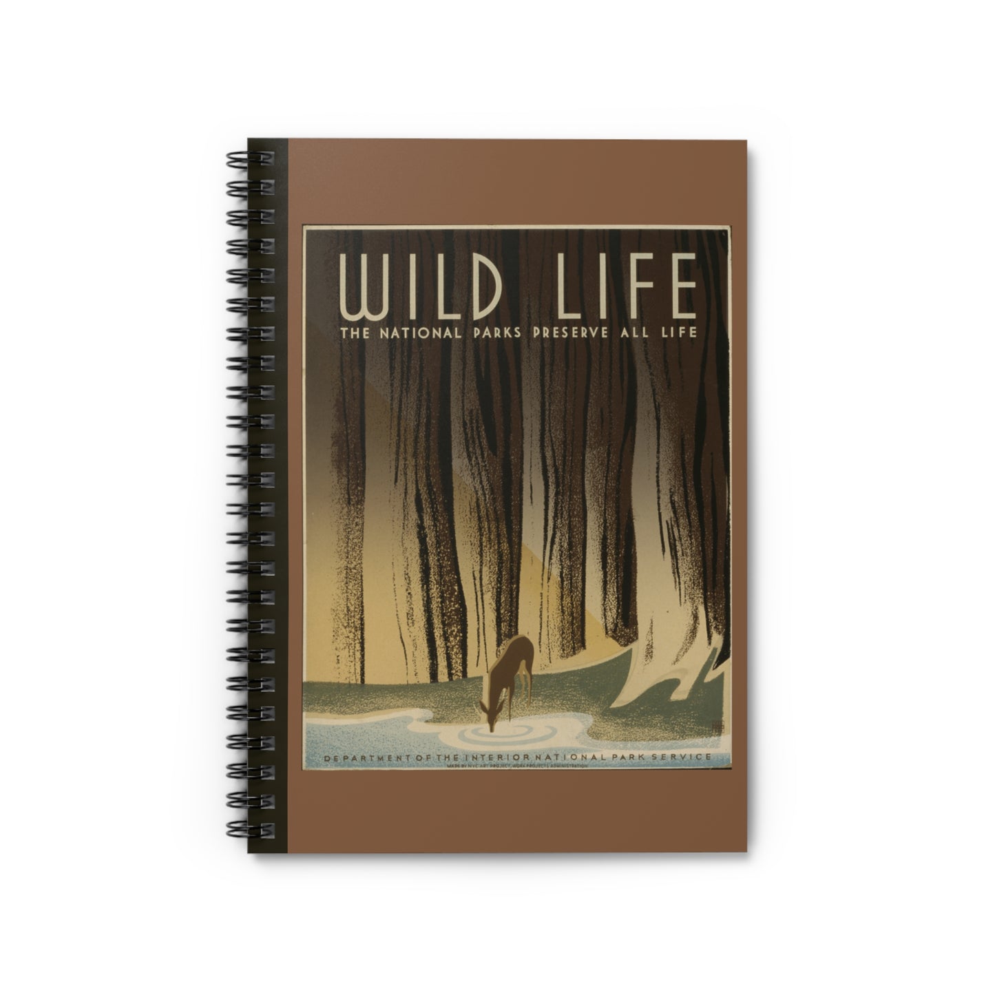 Preserve Wild Life (Deer) Notebook - Ruled Line 6"x8"