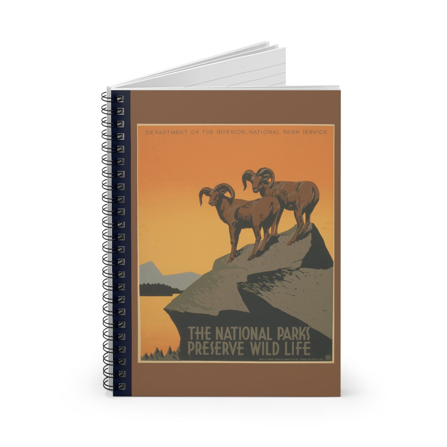 Preserve Wild Life (Ram) Notebook - Ruled Line 6"x8"