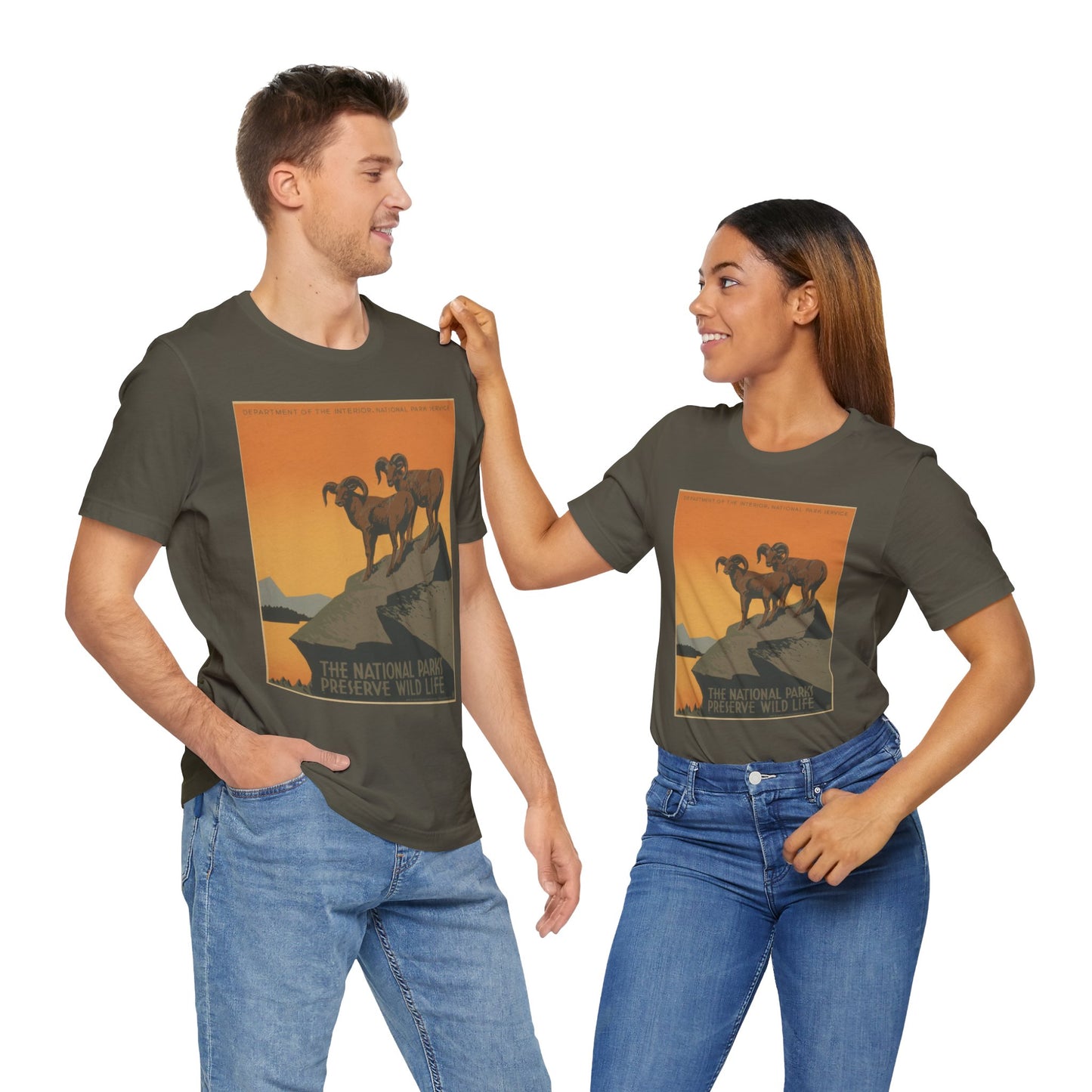 National Parks Preserve Wild Life Vintage Poster Tee - 7 colors