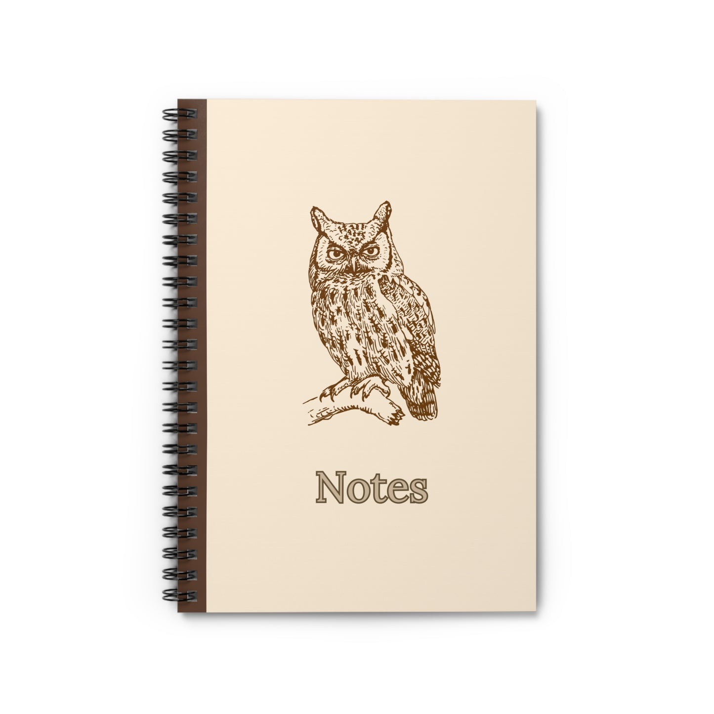Screech Owl Spiral Notebook - Ruled Line 6"x8"