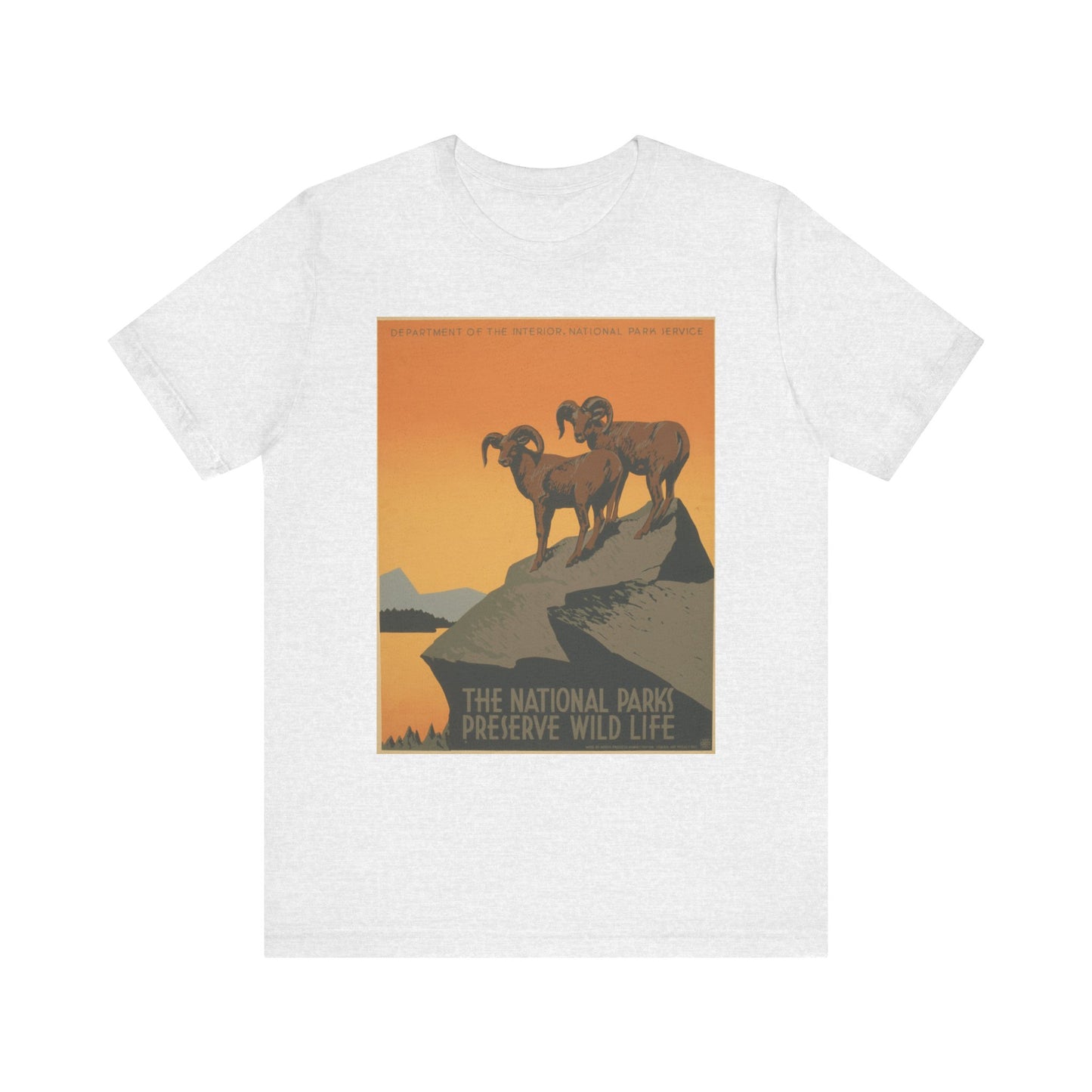 National Parks Preserve Wild Life Vintage Poster Tee - 7 colors