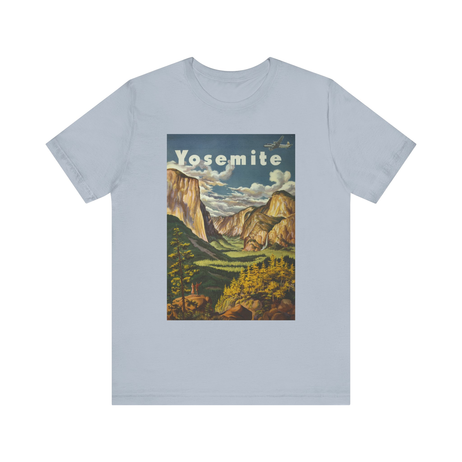A vintage National Park service poster featuring two rams on a cliff at sunset - t-shirt design