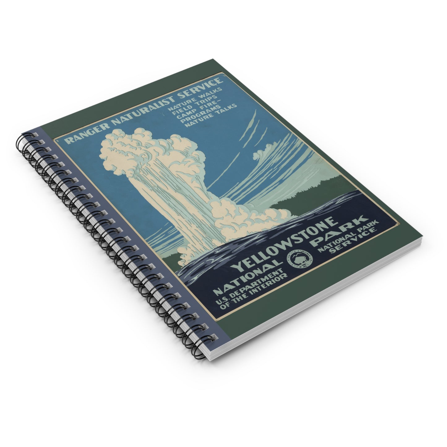 Yellowstone Notebook - Ruled Line 6"x8"