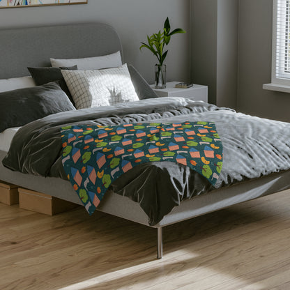 Kitty Camp Velveteen Microfiber Blanket - 3 sizes