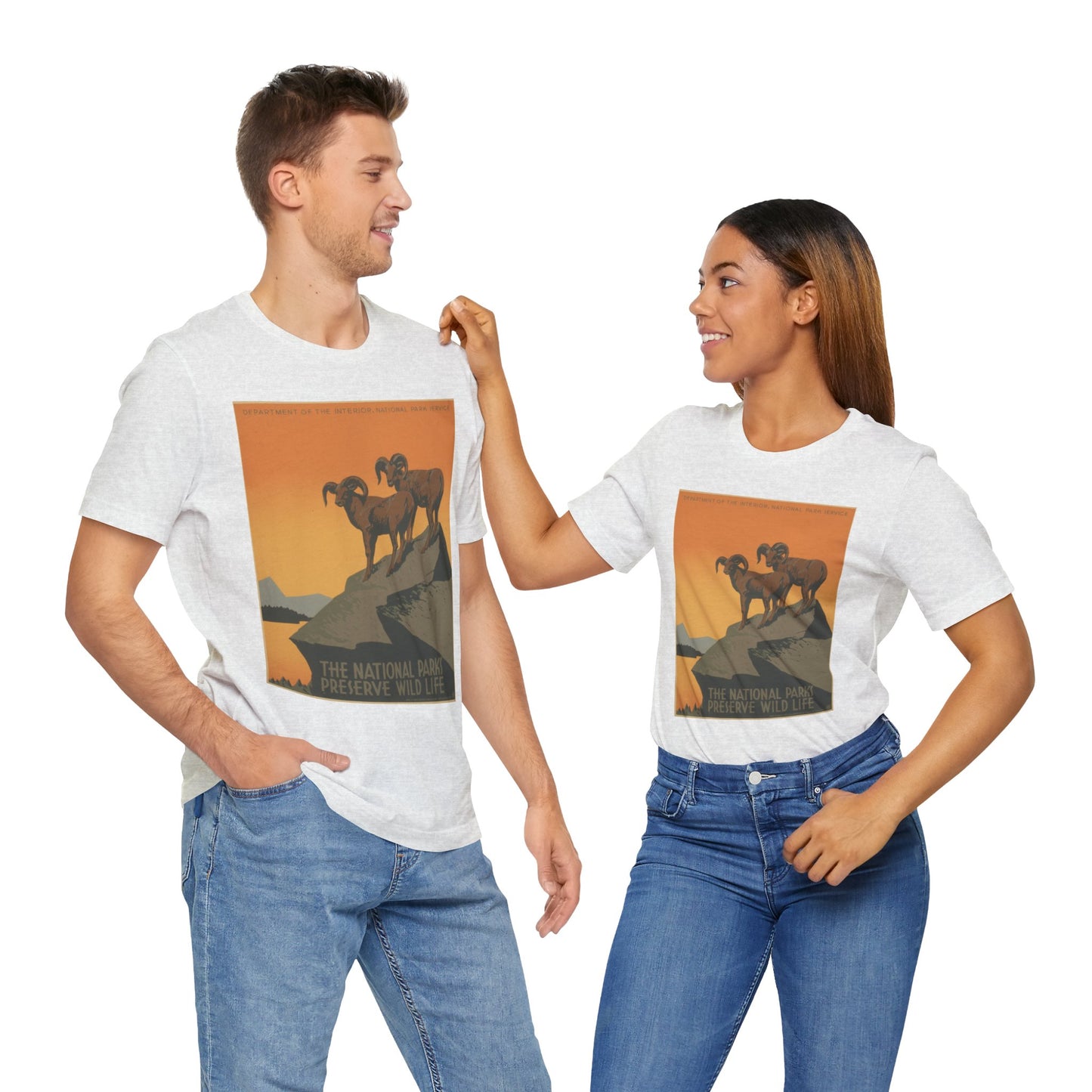 National Parks Preserve Wild Life Vintage Poster Tee - 7 colors