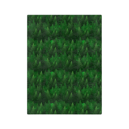 Pine Forest Velveteen Microfiber Blanket - 3 sizes
