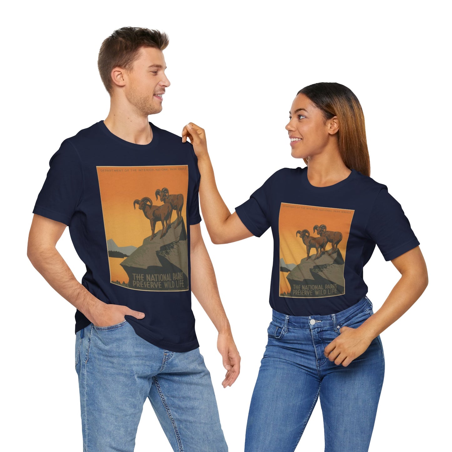 National Parks Preserve Wild Life Vintage Poster Tee - 7 colors