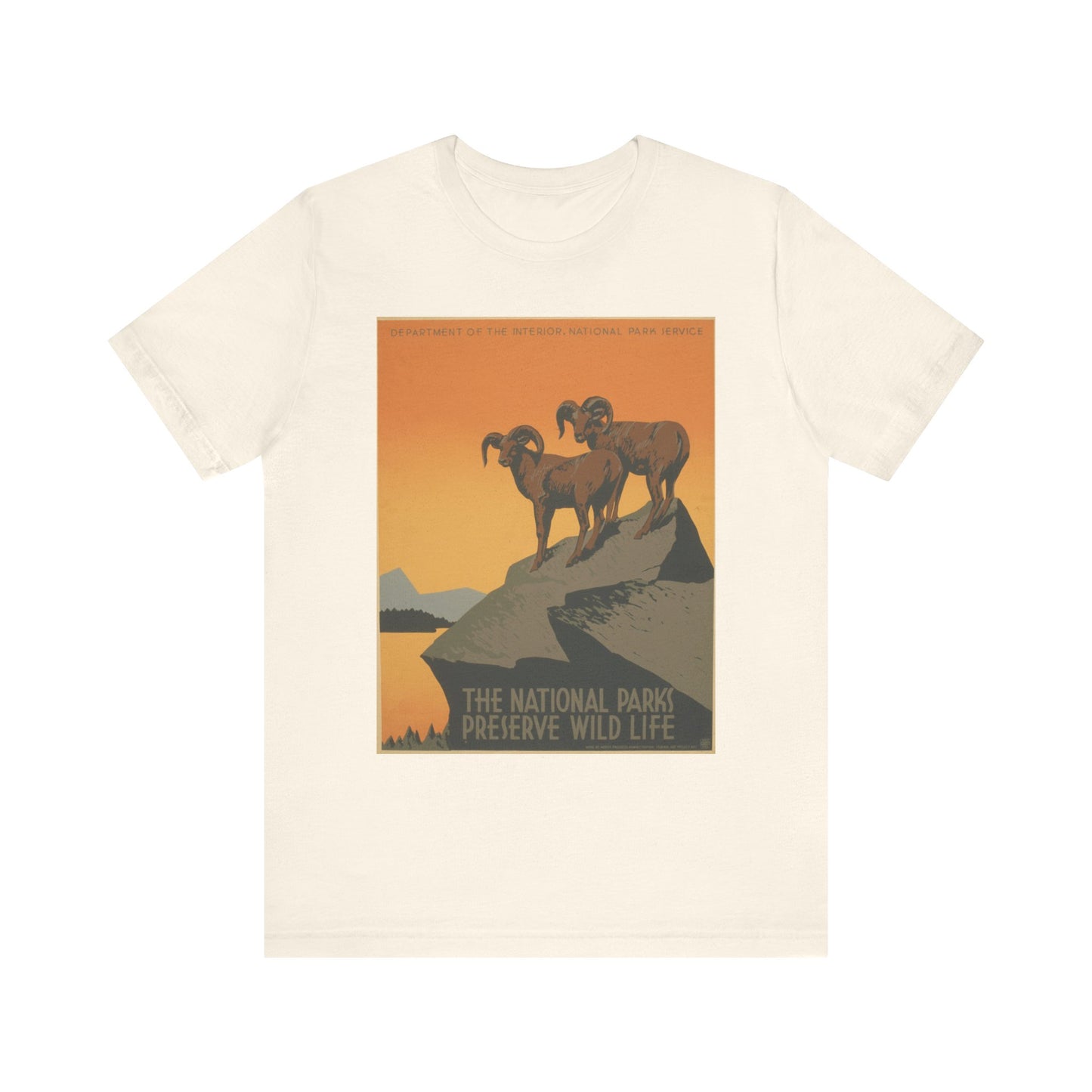 National Parks Preserve Wild Life Vintage Poster Tee - 7 colors
