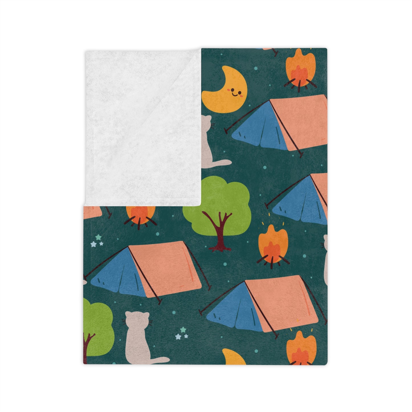 Kitty Camp Velveteen Microfiber Blanket - 3 sizes