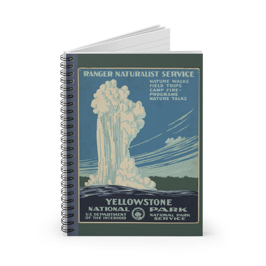 Yellowstone Notebook - Ruled Line 6"x8"