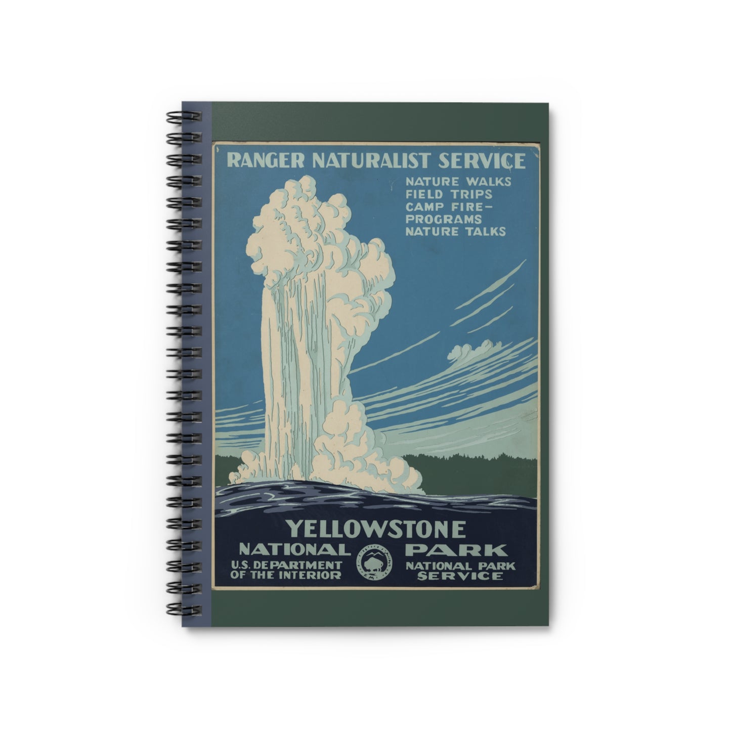 Yellowstone Notebook - Ruled Line 6"x8"