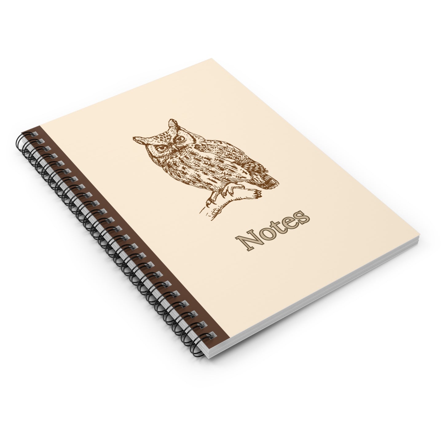 Screech Owl Spiral Notebook - Ruled Line 6"x8"