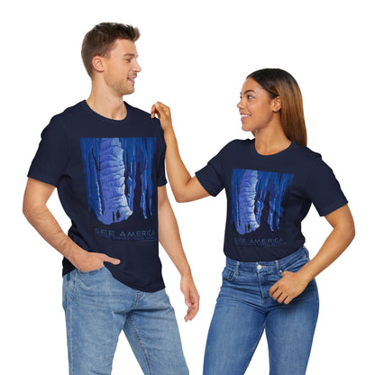 U.S. Travel Bureau Caving Poster Tee - 7 colors