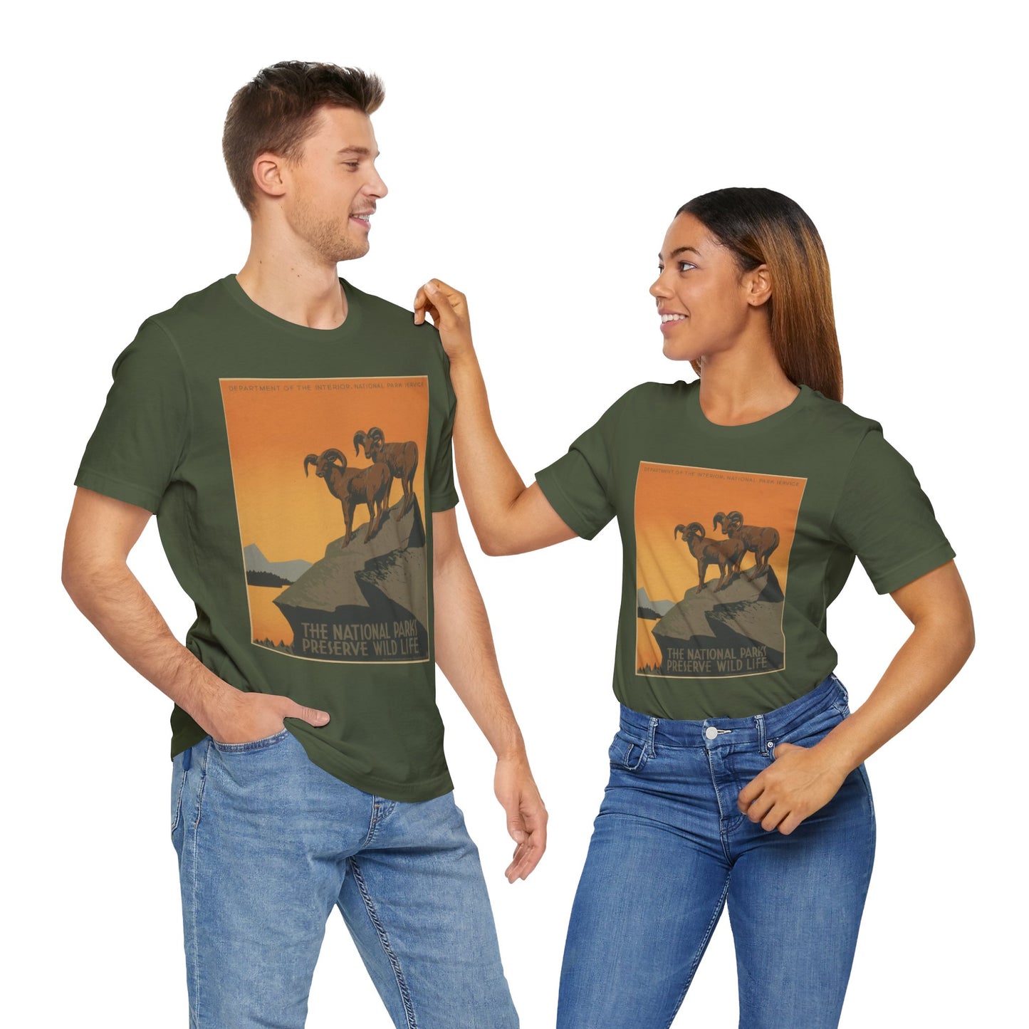National Parks Preserve Wild Life Vintage Poster Tee - 7 colors
