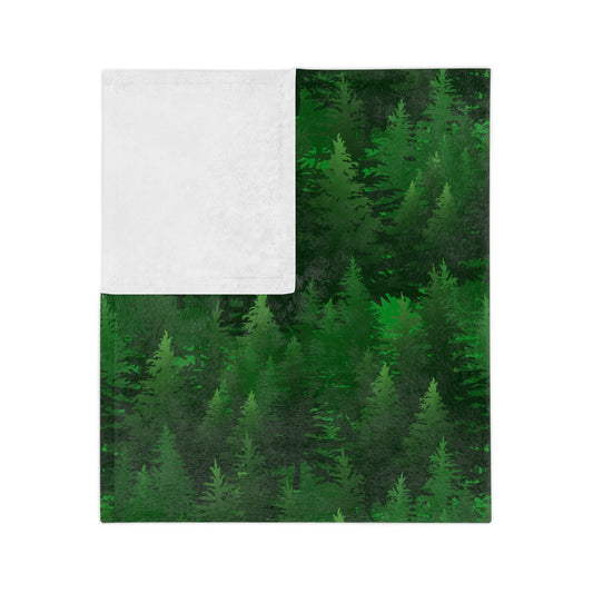 Pine Forest Velveteen Microfiber Blanket - 3 sizes