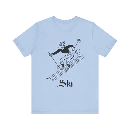 Retro Ski Guy Short Sleeve Tee - 7 colors