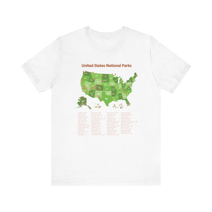 U.S. National Park Map Tee - 7 colors