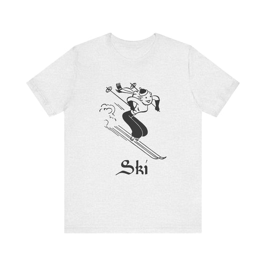 Retro Ski Gal Short Sleeve Tee - 7 colors