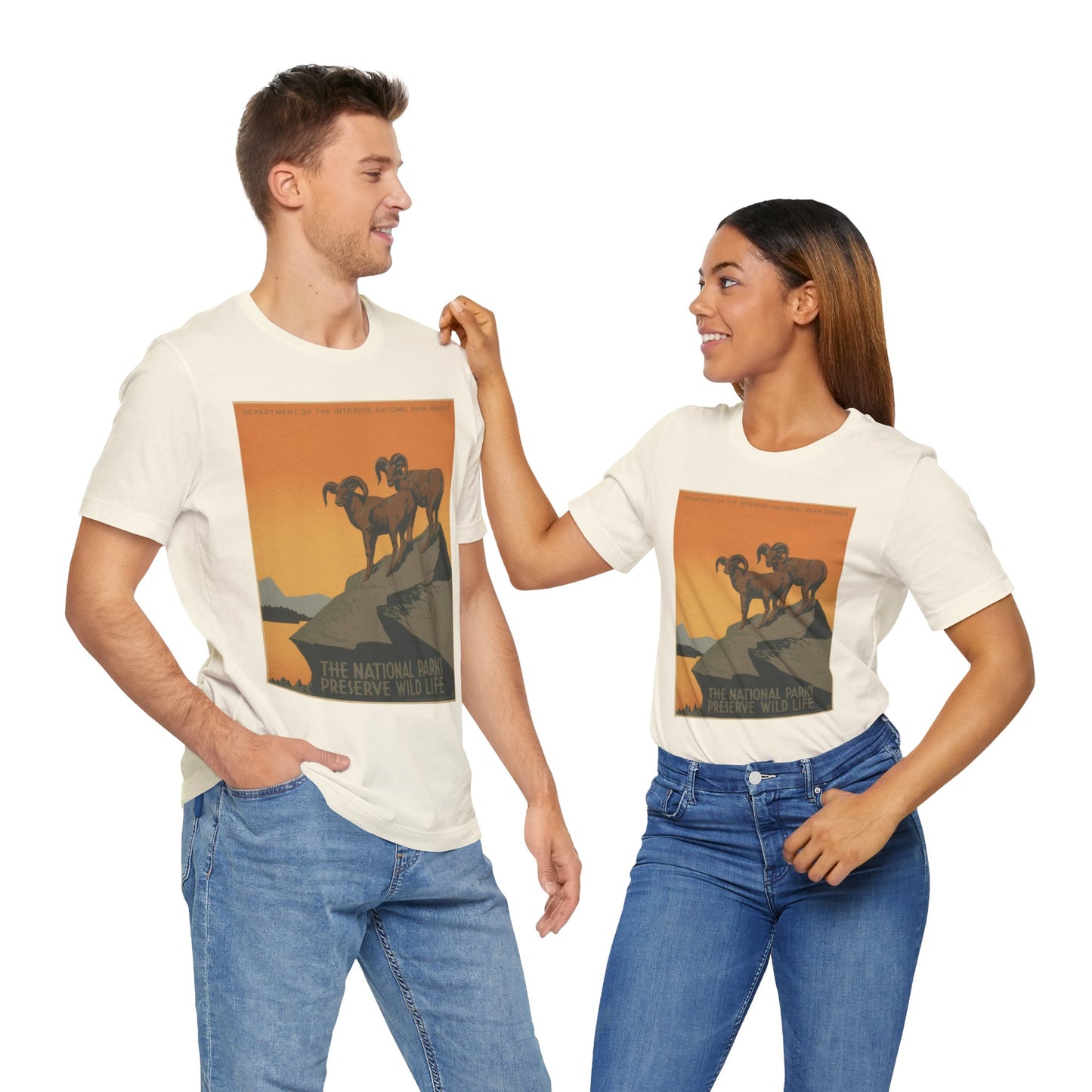 National Parks Preserve Wild Life Vintage Poster Tee - 7 colors