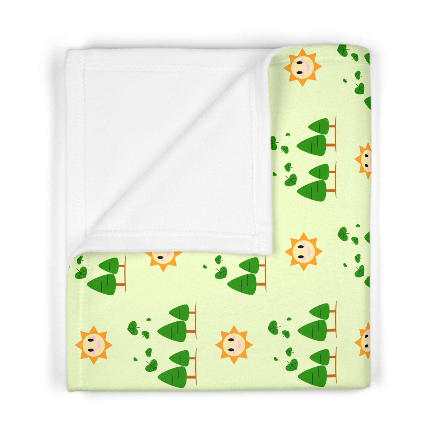 Happy Sunny Forest Soft Fleece Baby Blanket - 30"x40"