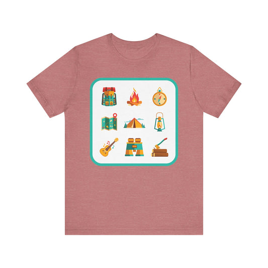 Camping Icons Tee - 7 colors
