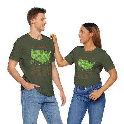 U.S. National Park Map Tee - 7 colors