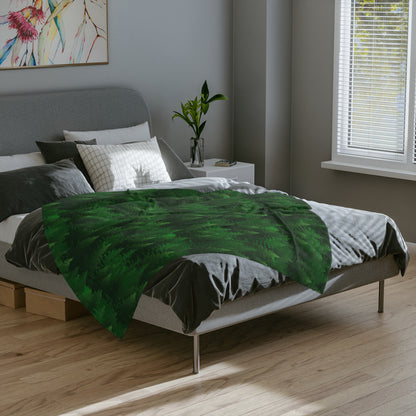 Pine Forest Velveteen Microfiber Blanket - 3 sizes