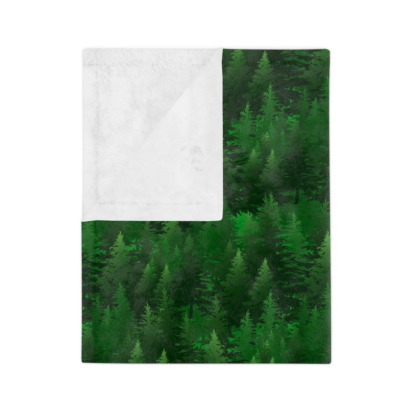 Pine Forest Velveteen Microfiber Blanket - 3 sizes