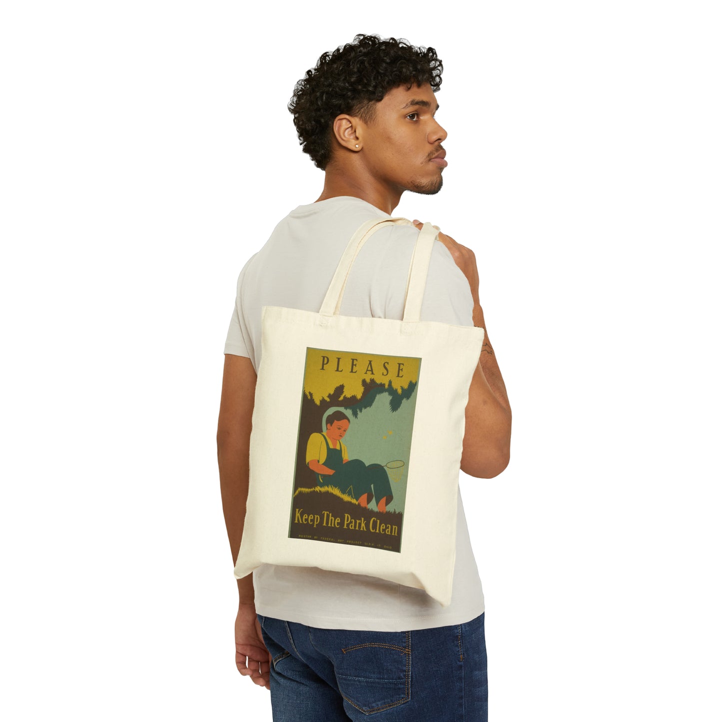 Keep The Park Clean Cotton Canvas Tote Bag