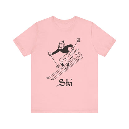 Retro Ski Guy Short Sleeve Tee - 7 colors