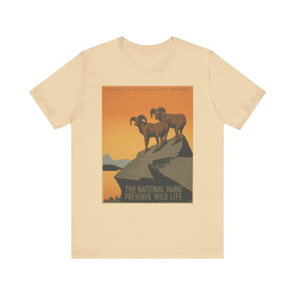 National Parks Preserve Wild Life Vintage Poster Tee - 7 colors