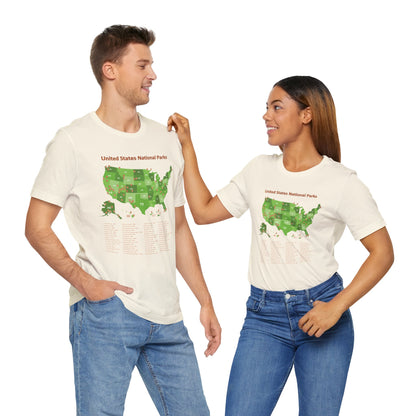 U.S. National Park Map Tee - 7 colors