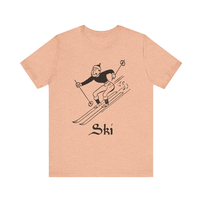 Retro Ski Guy Short Sleeve Tee - 7 colors